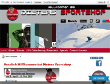 Tablet Screenshot of dieters-sportshop.com